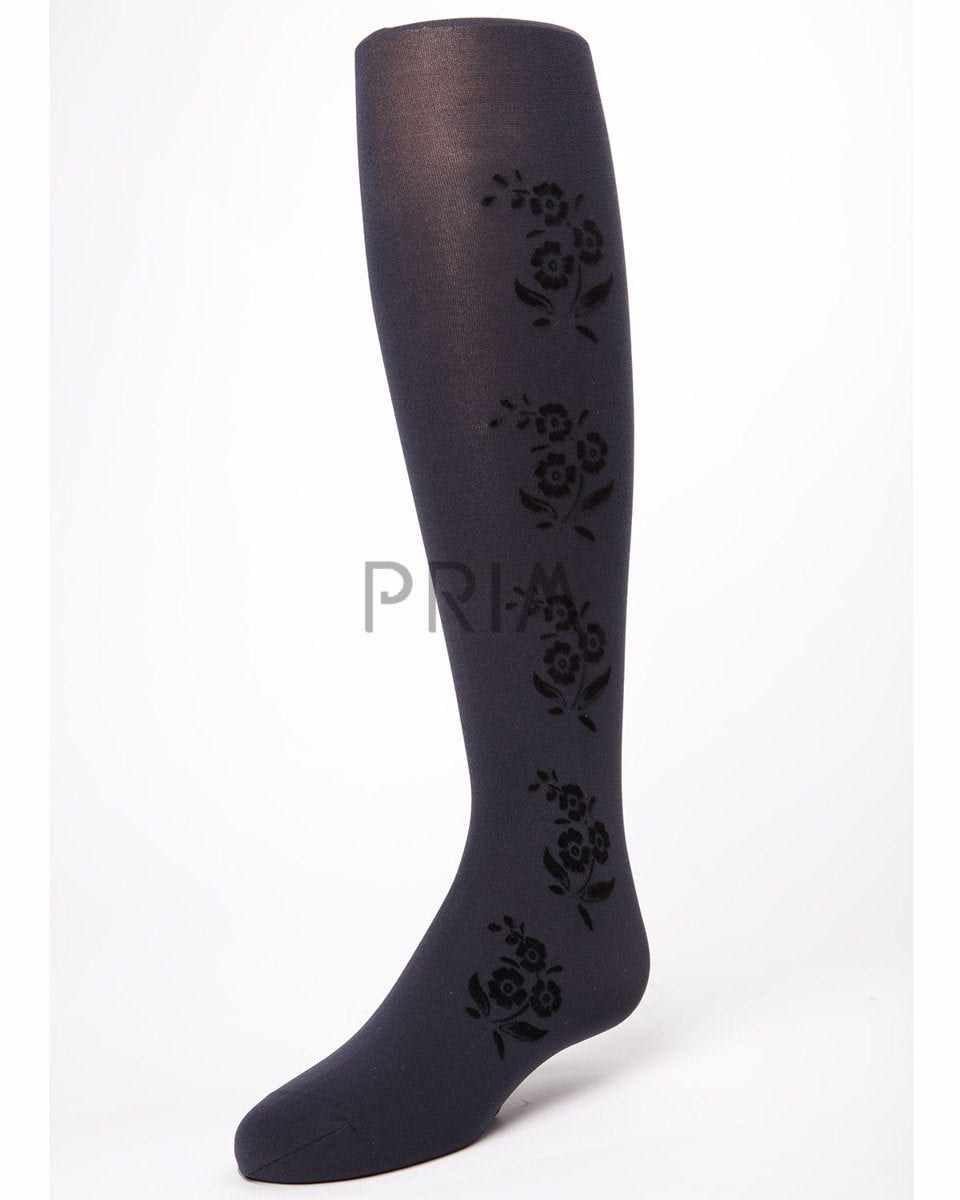 MEMOI FLOCKED SIDE FLORAL TIGHTS – Primretail