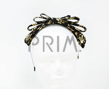 Load image into Gallery viewer, FOIL LEAF PRINT LAYERED BOW HEADBAND
