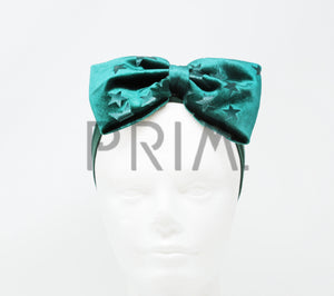 VELVET STAR BOW BABY HEADBAND