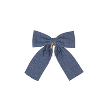 Load image into Gallery viewer, HEIRLOOMS COTTON RIBBED MEDIUM BOW CLIP
