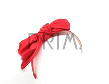 Load image into Gallery viewer, DENIM BOW WITH FRINGES HEADBAND
