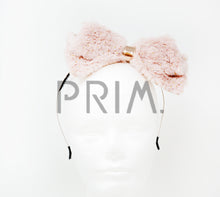 Load image into Gallery viewer, FUR WITH GOLD SPECS BOW HEADBAND

