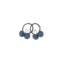 Load image into Gallery viewer, HEIRLOOMS DENIM BOW MINI 2 PK PONY HOLDER
