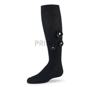 ZUBII DIAMOND FLOWER KNEE SOCK