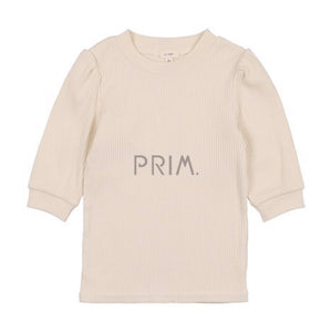 LILL LEGGS THREE QUARTER SLEEVE RIB PUFF TEE