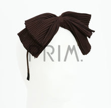 Load image into Gallery viewer, DACEE ACCORDION PLEATED KNIT BOW HEADBAND
