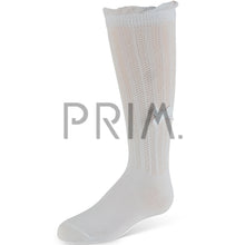 Load image into Gallery viewer, ZUBII STRIPED TEXTURE BOW KNEE SOCK
