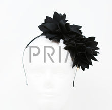 Load image into Gallery viewer, DOUBLE SIDE FLOWER WITH BUTTON HEADBAND

