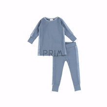 Load image into Gallery viewer, LIL LEGGS VELOUR ACCENT PJS

