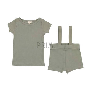 LILL LEGGS SUSPENDER SHORTS & TEE