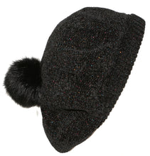 Load image into Gallery viewer, CHENILLE LUREX SNOOD POM POM
