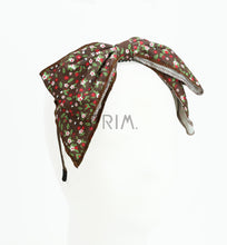 Load image into Gallery viewer, DACEE FLORAL CORDUROY BOW HEADBAND
