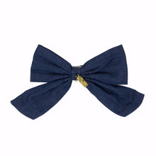 Load image into Gallery viewer, HEIRLOOMS DENIM BOW CLIP MEDIUM
