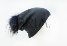 Load image into Gallery viewer, BEANIE WITH LUREX POM POM
