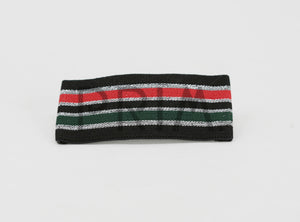 STRIPED FLAT FRENCH CLIP