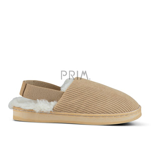 ZUBII FUR LINED RIBBED SLIPPERS