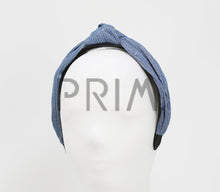 Load image into Gallery viewer, METALLIC RIBBED KNOT HEADBAND
