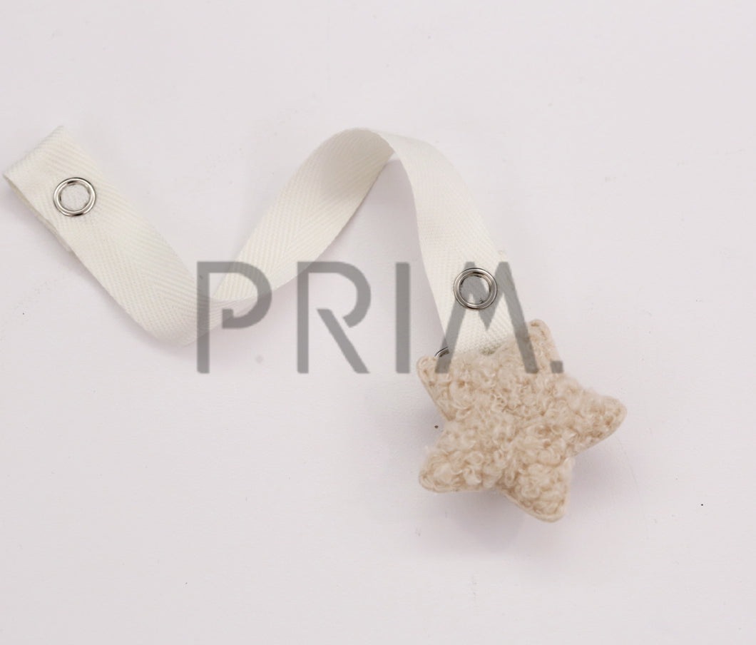 IVORY SHERPA STAR WITH IVORY RIBBON