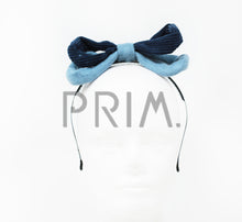 Load image into Gallery viewer, TWO TONE SUEDE CORDUROY WIRE BOW HEADBAND
