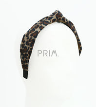 Load image into Gallery viewer, DACEE LEOPARD CORDUROY KNOT HEADBAND
