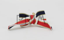 Load image into Gallery viewer, METALLIC STRIPED BOW SMALL CLIP
