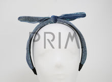 Load image into Gallery viewer, METALLIC AND ORGANZA BOW HEADBAND
