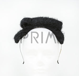FURRY CNETER WIRE BOW HEADBAND