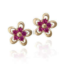Load image into Gallery viewer, TINY FLOWER STUD EARRING
