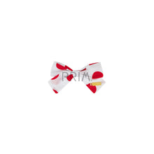 Load image into Gallery viewer, HEIRLOOMS COTTON HEARTSY MINI BOW CLIP
