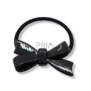 SOLID BOW ACETATE PONYTAIL