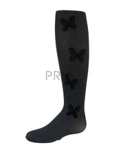 Load image into Gallery viewer, MEMOI FLOCKED BUTTERFLY TIGHTS
