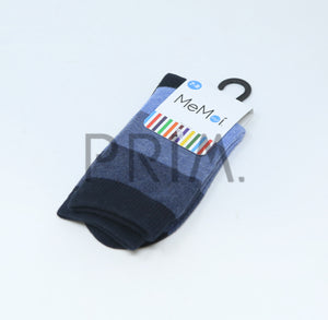 MEMOI OMBRE STRIPE BOYS CREW SOCK