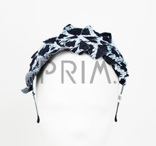 Load image into Gallery viewer, DENIM FRINGED SQUARE HEADBAND
