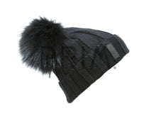 Load image into Gallery viewer, RIBBED MERINO WOOL KNIT FUR HAT
