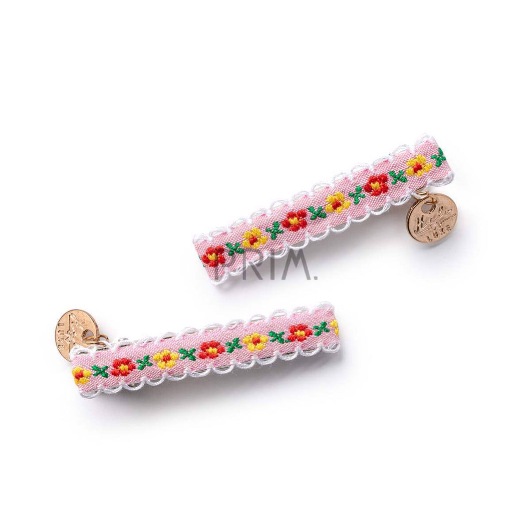 HALO AVA FLORAL DOUBLE CLIP SET