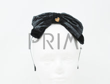 Load image into Gallery viewer, VELOUR BOW WITH SPARKLE HEADBAND
