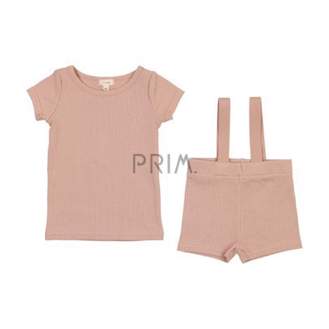 LILL LEGGS SUSPENDER SHORTS & TEE