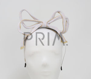 MULTI TIE BOW WITH GOLD TIPS HEADBAND