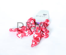 Load image into Gallery viewer, DACEE HOUNDSTOOTH BOW SCRUNCHY WITH TAILS
