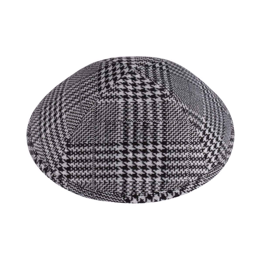 IKIPPAH BLACK/WHITE HOUNDSTOOTH PLAID