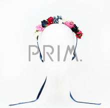 Load image into Gallery viewer, VELVET FLOWER WREATH HEADBAND
