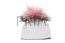 Load image into Gallery viewer, BABY HAT WITH FUR POM POM
