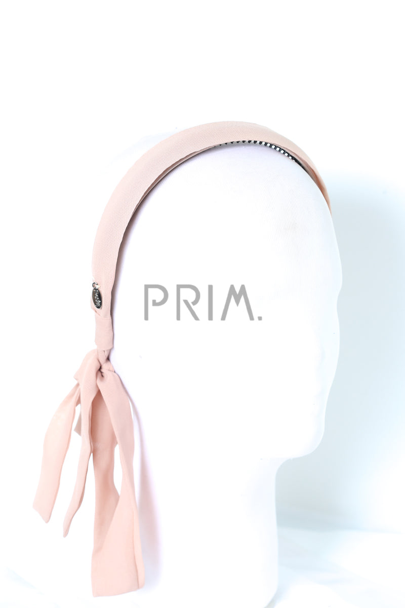 DACEE CHIFFON TAILS COVERED HEADBAND