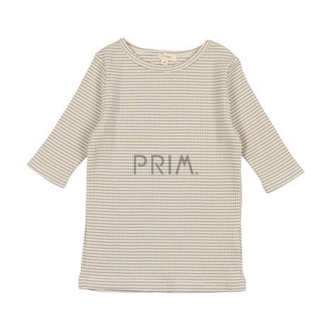 LILL LEGGS THREE QUARTER SLEEVE RIB TEE