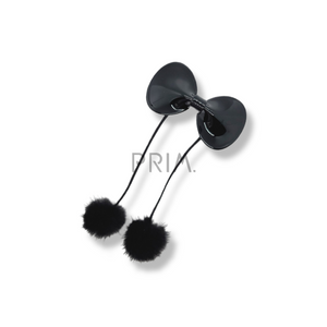 ACETATE WITH POMPOM STRINGS HAIRPIN