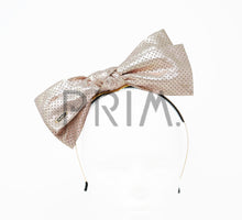 Load image into Gallery viewer, LEATHER BOW WITH HOLES HEADBAND
