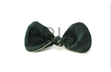 Load image into Gallery viewer, VELVET WITH METALLIC TRIM BOW CLIP
