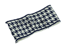 Load image into Gallery viewer, DACEE KNIT HOUNDSTOOTH JUNIOR HEADWRAP
