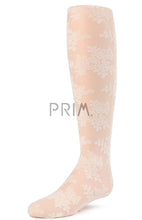 Load image into Gallery viewer, MEMOI FANCY FLORAL SHEER TIGHTS
