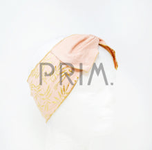 Load image into Gallery viewer, FOIL LEAF PRINT SCRUNCHY BOW BABYBAND
